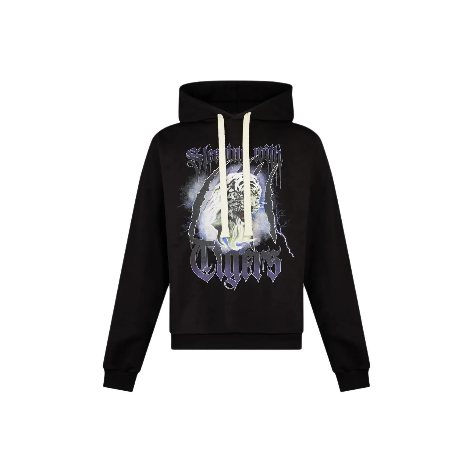 PHOBIA ARCHIVE Emis Killa Толстовка Sleeping с Tigers Свитшот Мужской Черный