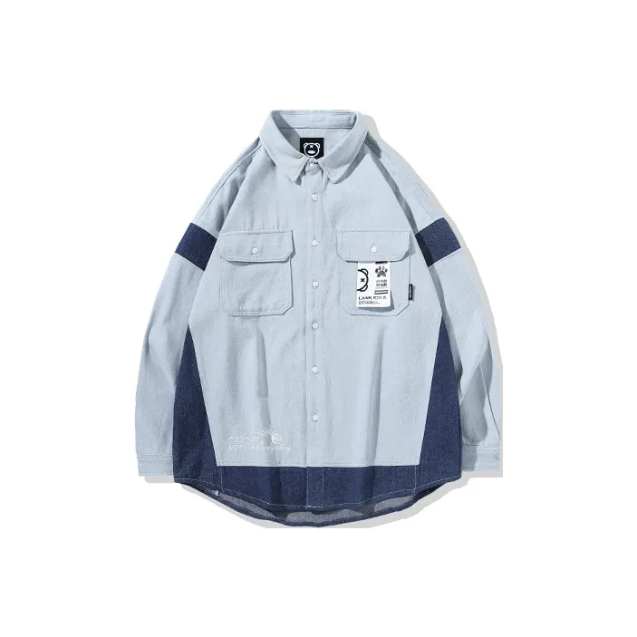 LAMLICKA Shirts Unisex Blue