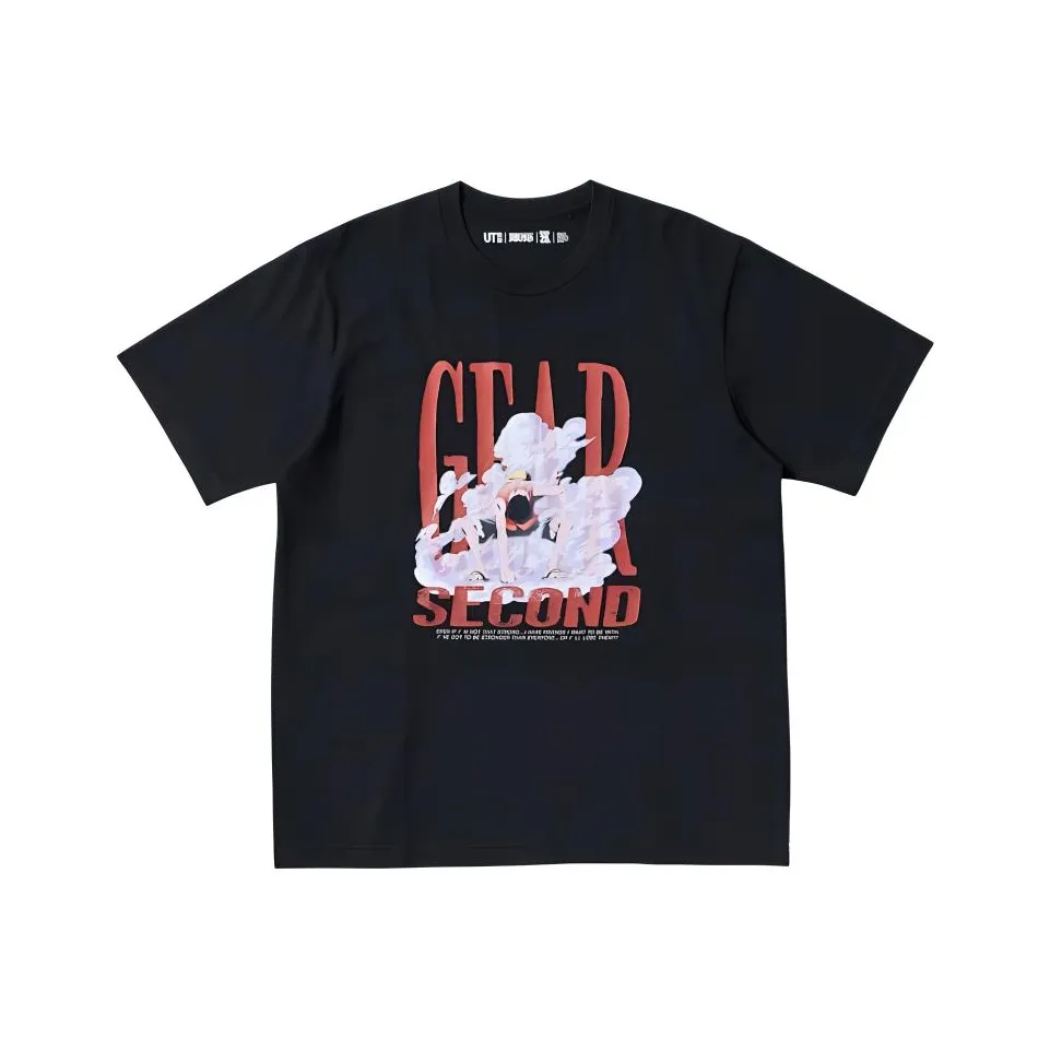 UNIQLO x One Piece Коллаборационная Эдиция Рубашка Унисекс Черная