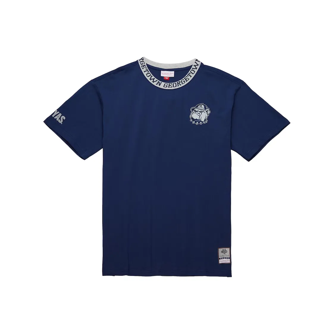 MITCHELL NESS x NCAA Georgetown Hoyas Ringer SS T-Shirt Мужская Морской Синий