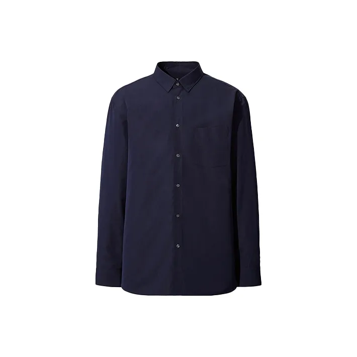 UNIQLO Jil Sander Collaboration Темно-синие мужские рубашки