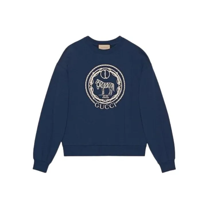 GUCCI Sweatshirts Men's Blue