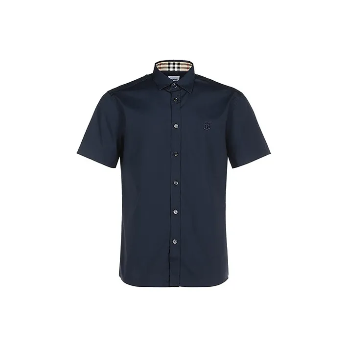 Burberry Темно-синие мужские рубашки