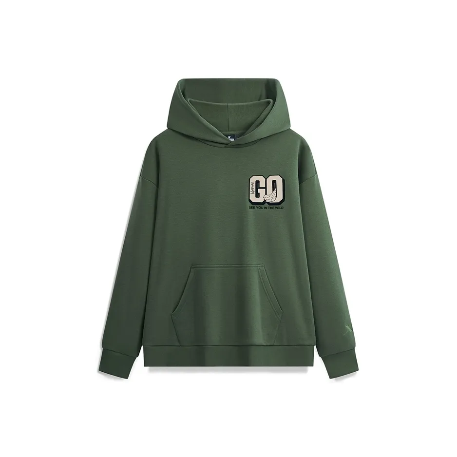 XTEP Vitality Series Sweatshirt Unisex Moss Ink Green