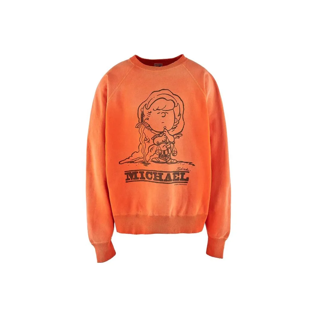 SAINT Mxxxxxx Оранжевый Унисекс Свитшоты