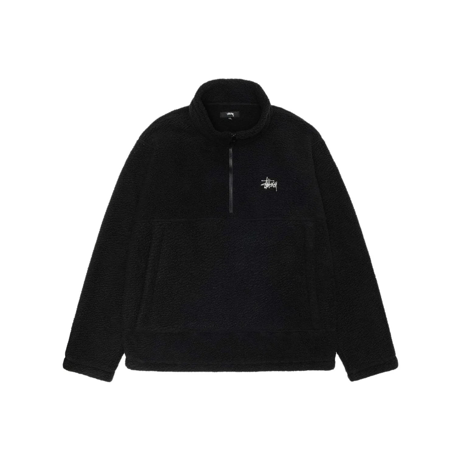 Stussy Half Zip Mock Polar Fleece Hoodie