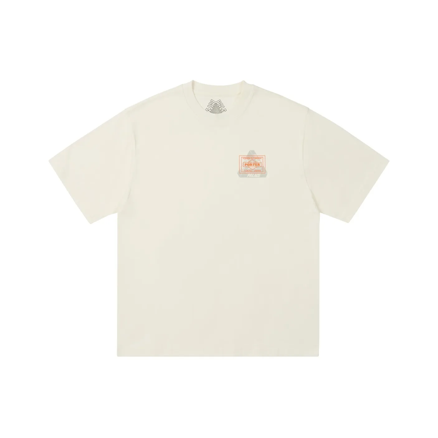 PALACE PORTER Collaboration LOGO T-Shirt T-Shirt Unisex White