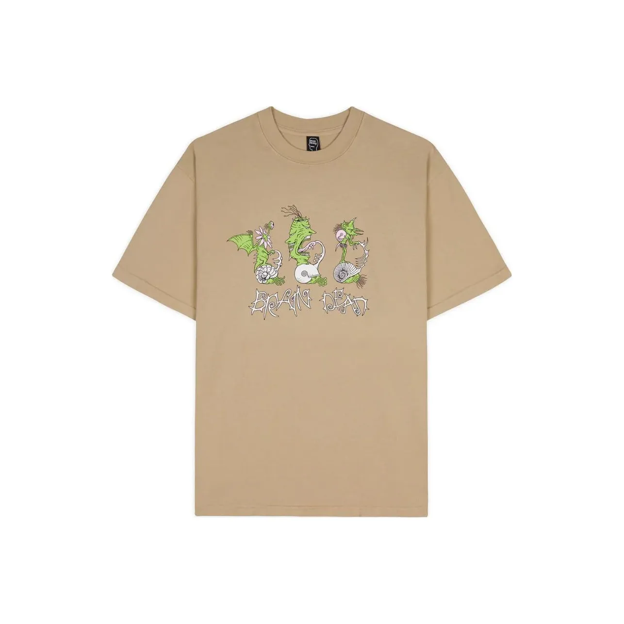 Brain Dead co-brand FW24 T-Shirt Unisex Sand