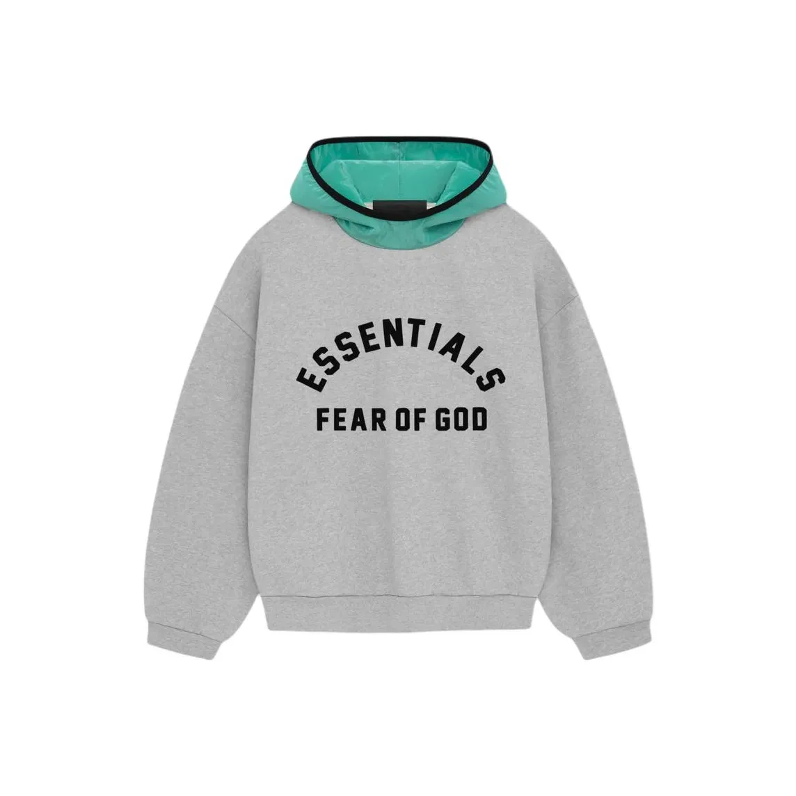 Fear of God Essentials SS24 Drop2 Толстовка Мужской Светлый Меланжевый GREY Мятный Лист