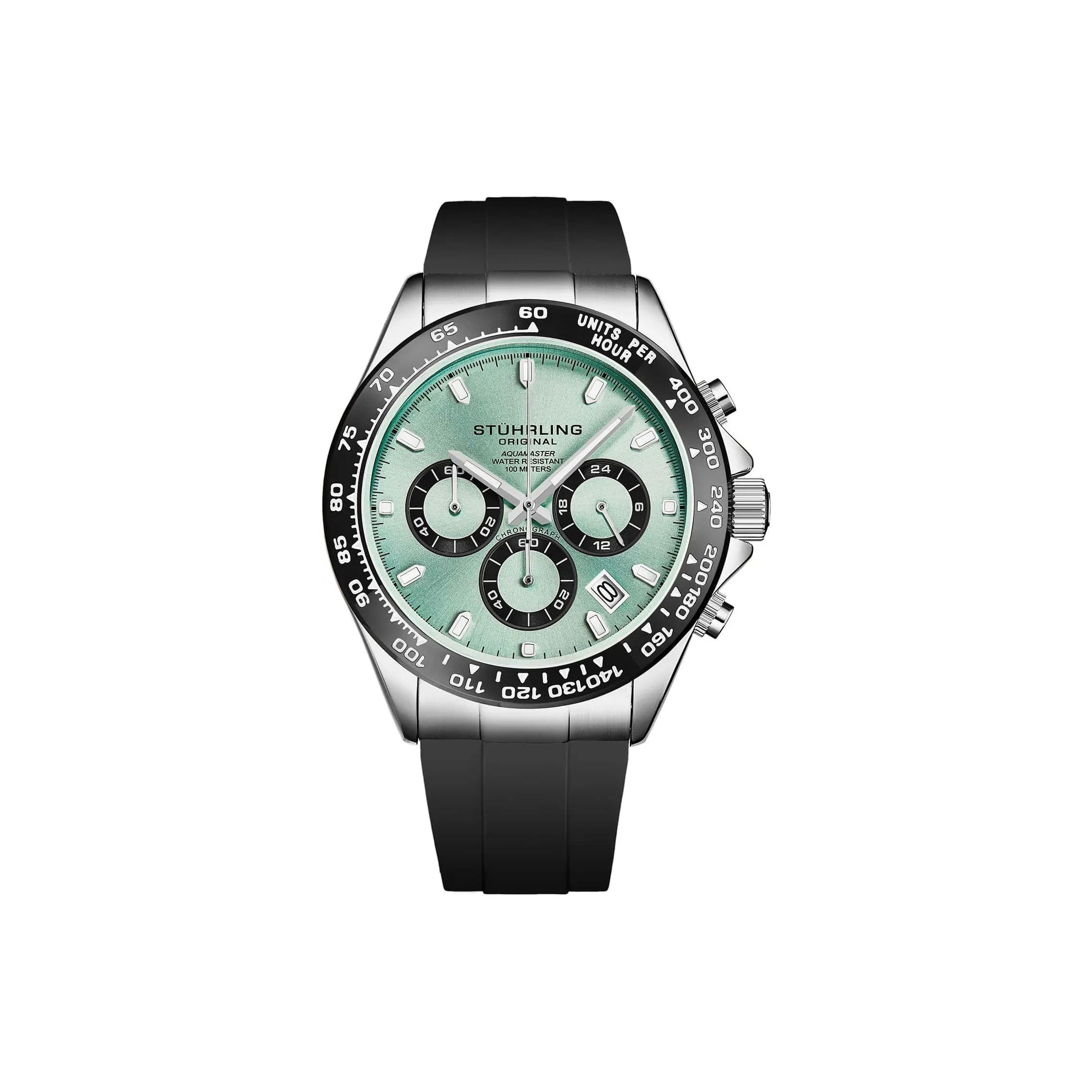 STUHRLING Кварцевый механизм Мужские часы 42 мм Синий