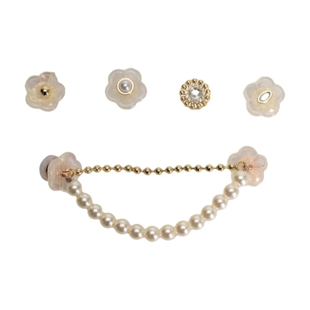 Crocs Акриловые аксессуары для обуви Унисекс Белый