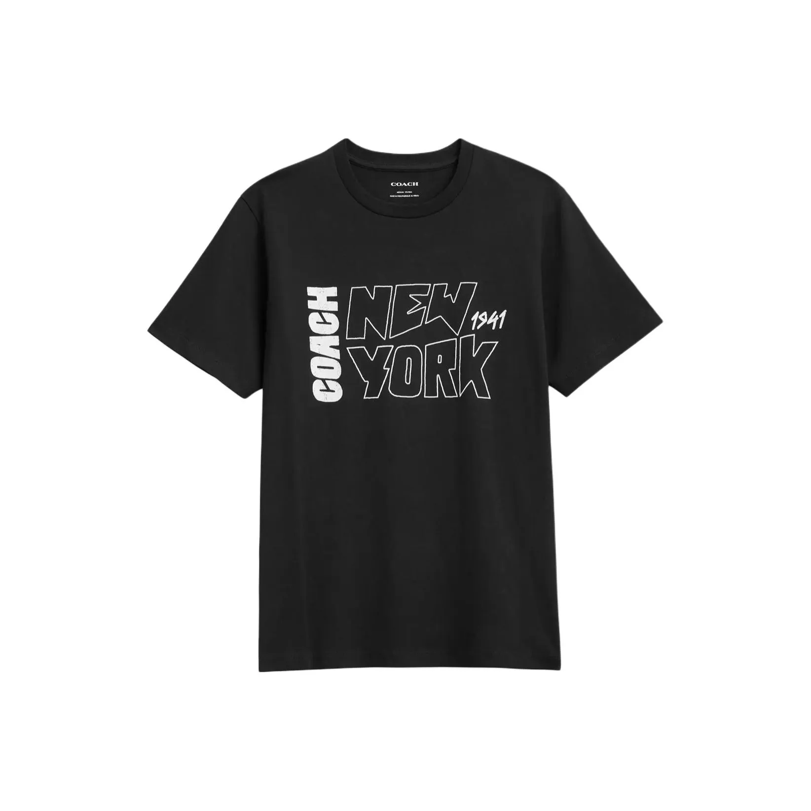 COACH Мужские черные T-рубашки