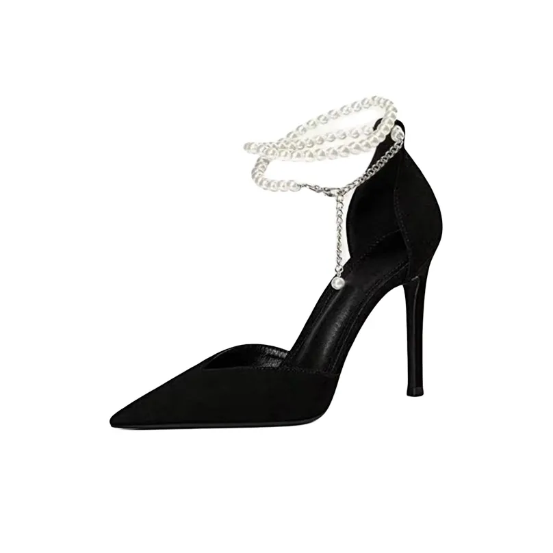 Medd Узкий каблук Высокие каблуки 7 см Женские Черный