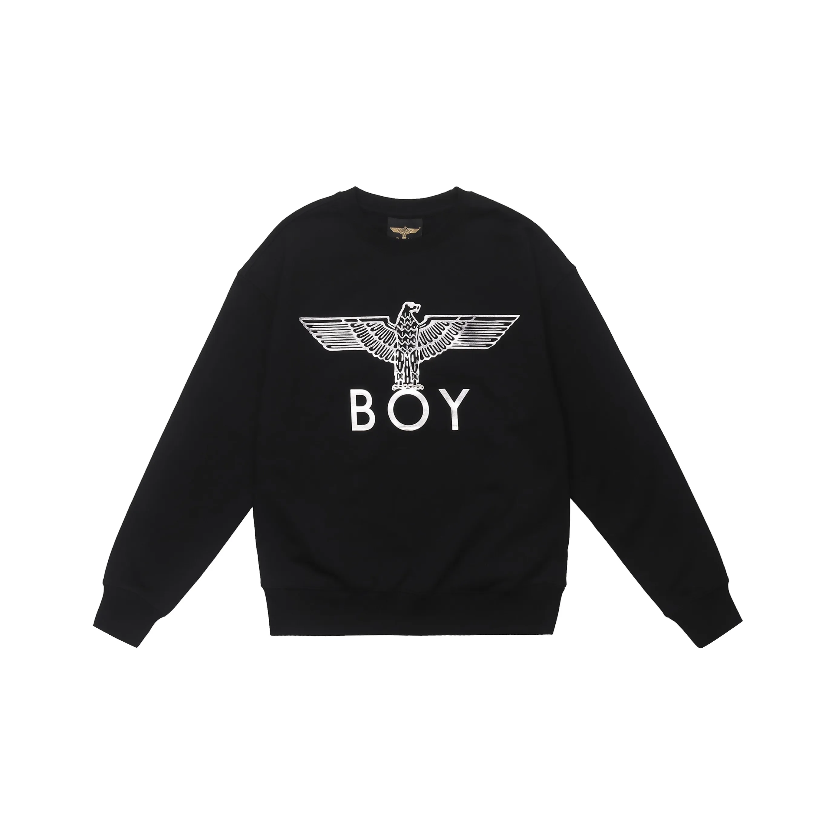 Boy London Толстовка Мужская Черная с Серебряным Принт