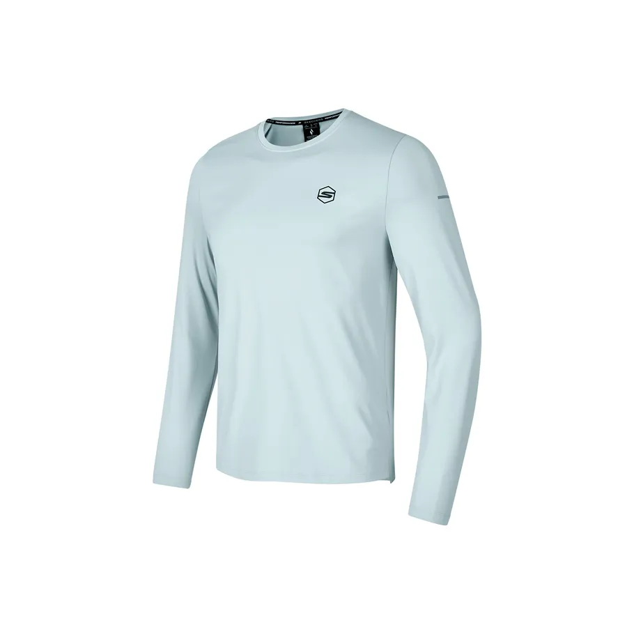 Skechers Comfortable Sports Collection GO DRI Рубашка Мужская Pearl Blue