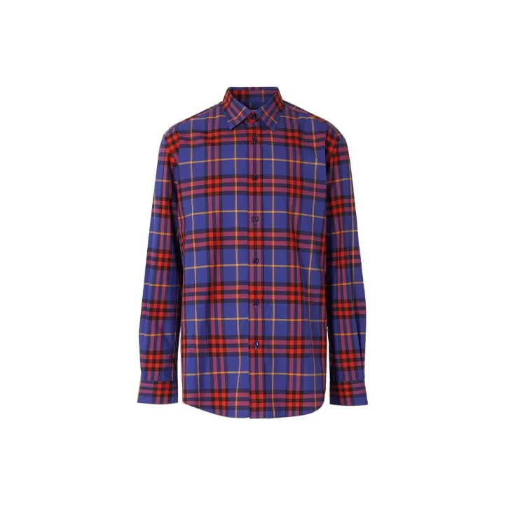 Burberry Shirts Men's Purple