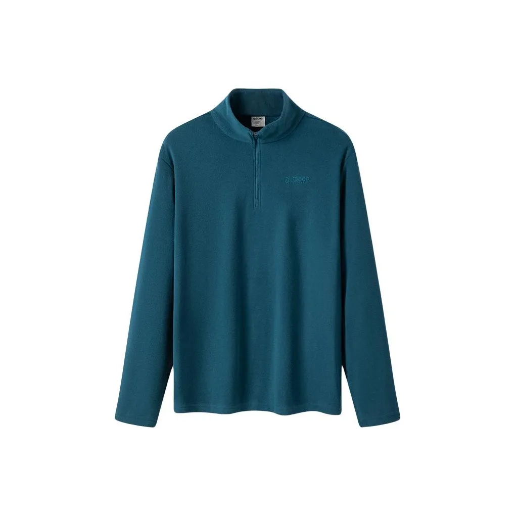 OUTDOOR PRODUCTS Флис Одежда Мужская Железо Синий Серый