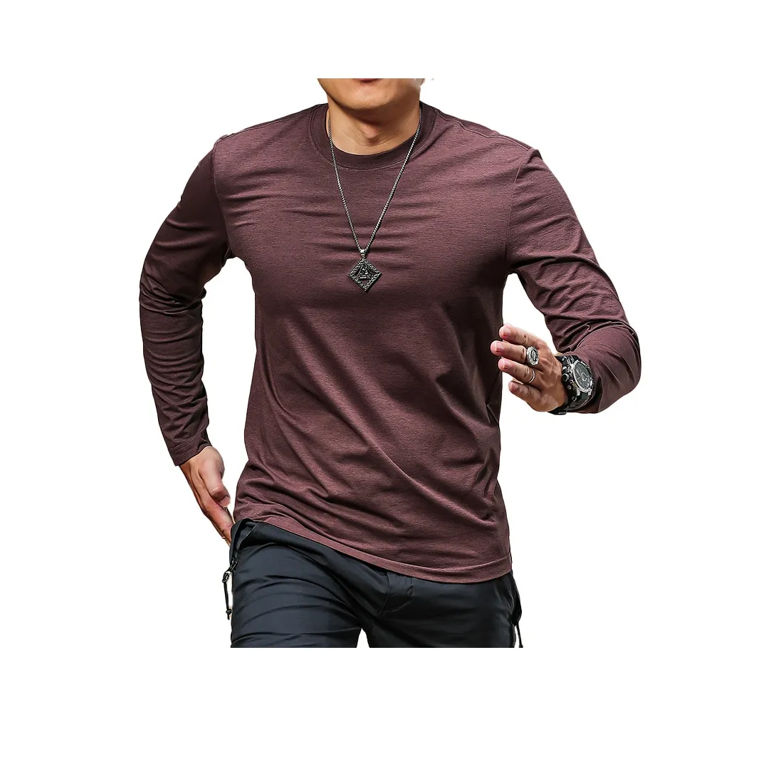 Seasonal Words T-Shirt Мужской Coffee