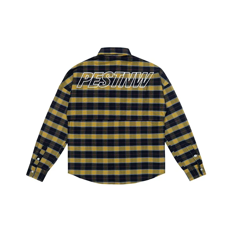 STNW Клетчатая рубашка весенне-осенняя унисекс