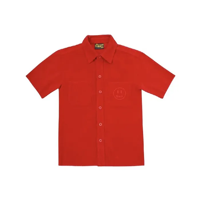 Drew House Smiley Collection Красные Унисекс Рубашки