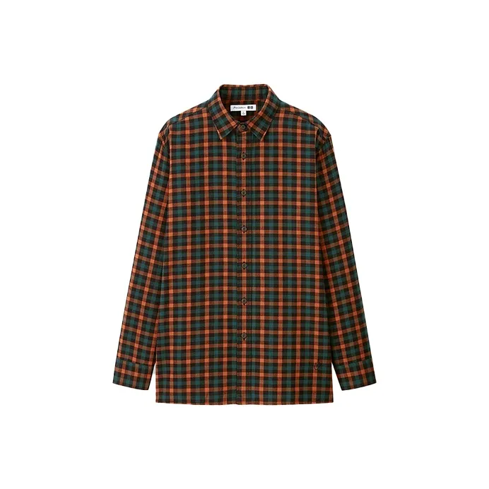 UNIQLO JW Anderson Co Branded Series Оранжевый Красный Мужские Рубашки