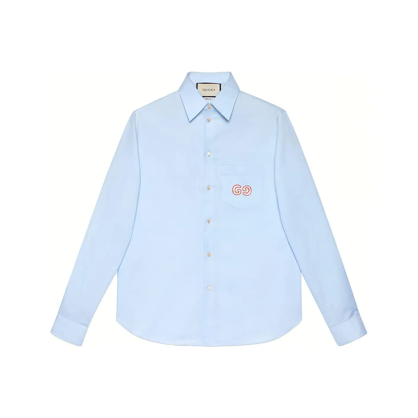 GUCCI Shirts Men's Light Blue