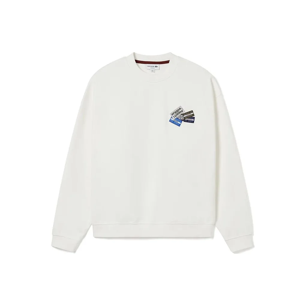 LACOSTE Collaboration Белый Мужской Свитшот
