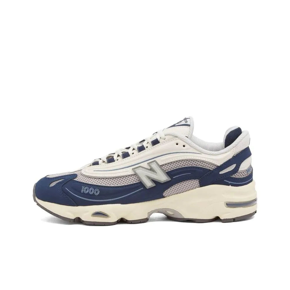 New Balance NB 1000 Устойчивый к истиранию Низкий Топ Повседневная обувь Унисекс Синий Белый