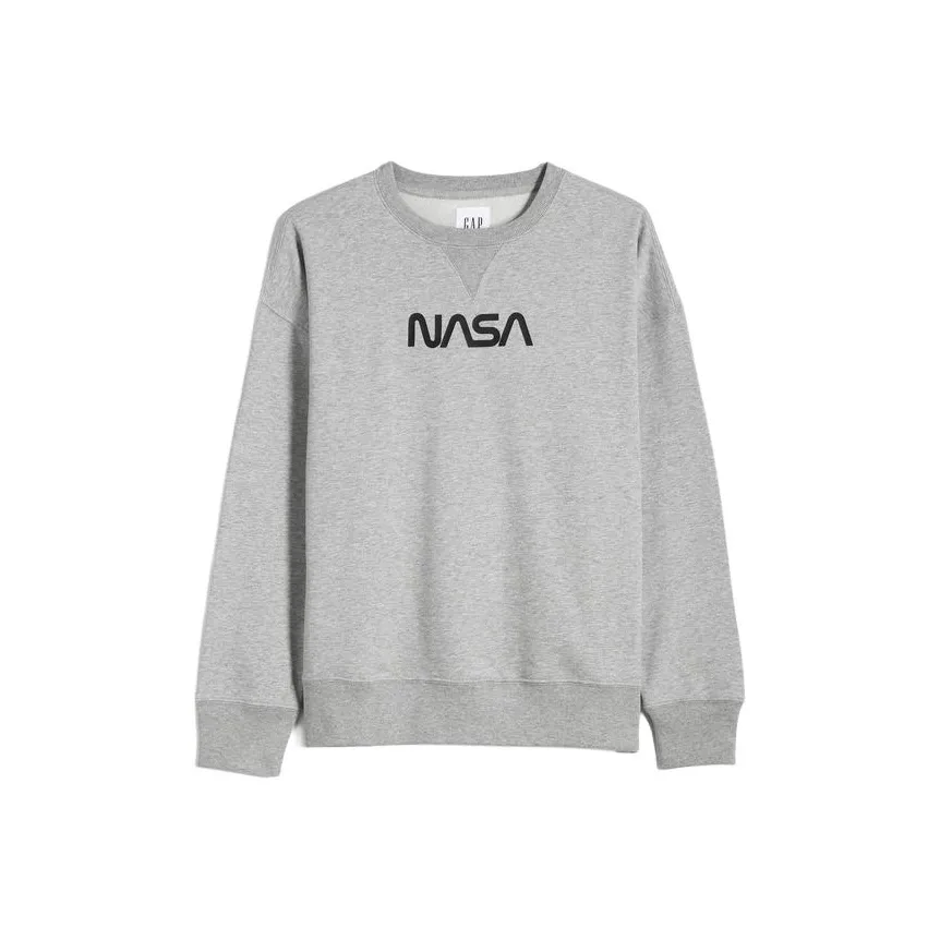 GAP совместный бренд x NASA коллаборация Свитшот Унисекс Light Серый