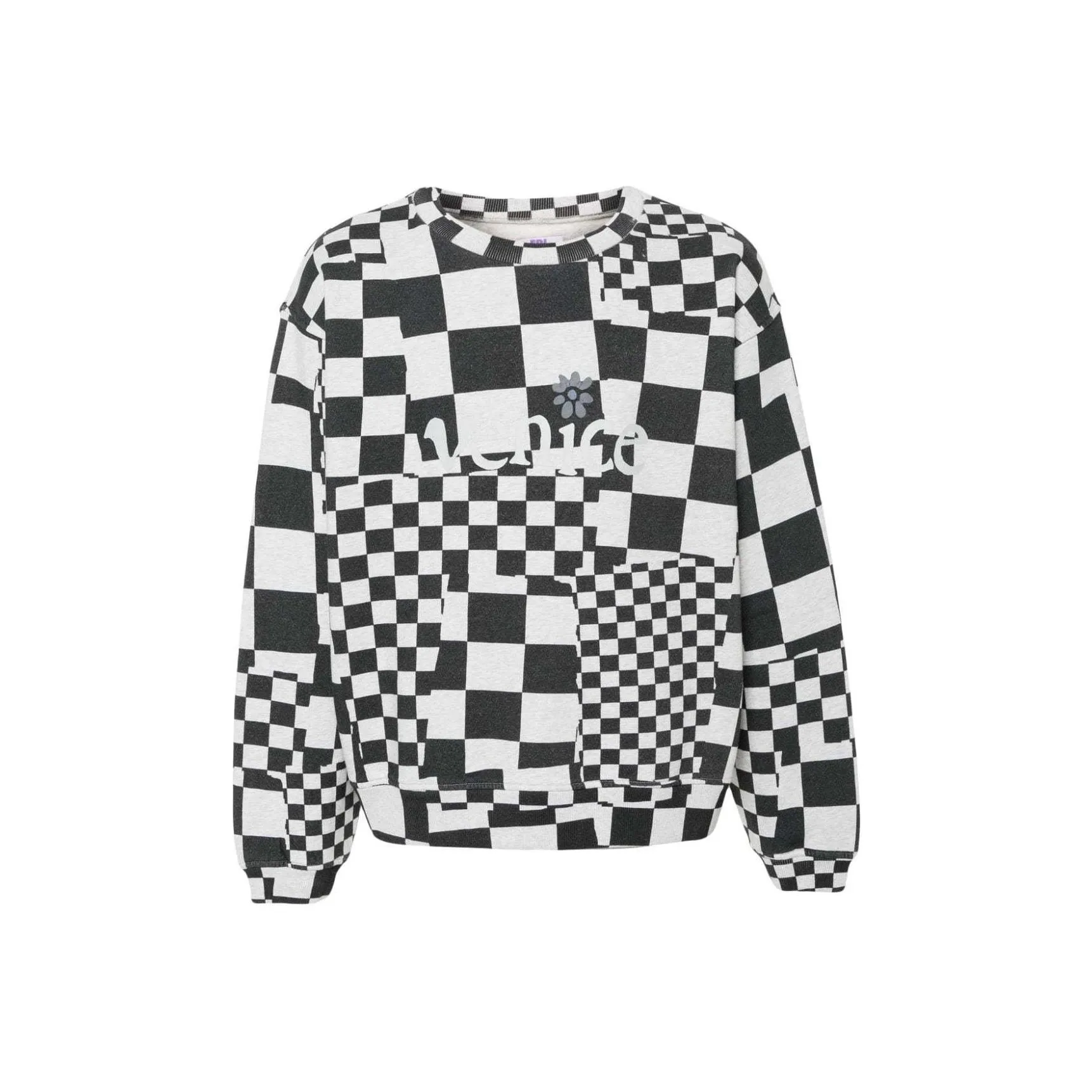ERL Logo print Checked Sweatshirt