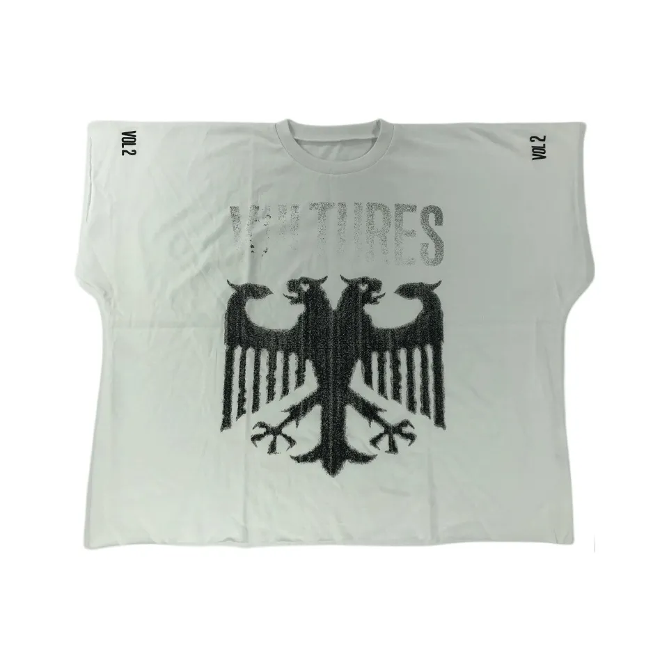YEEZY VULTURES Album Peripheral Series Kanye Haikou Listening Session VULTURES VOL 2 TEE T Shirt Unisex White