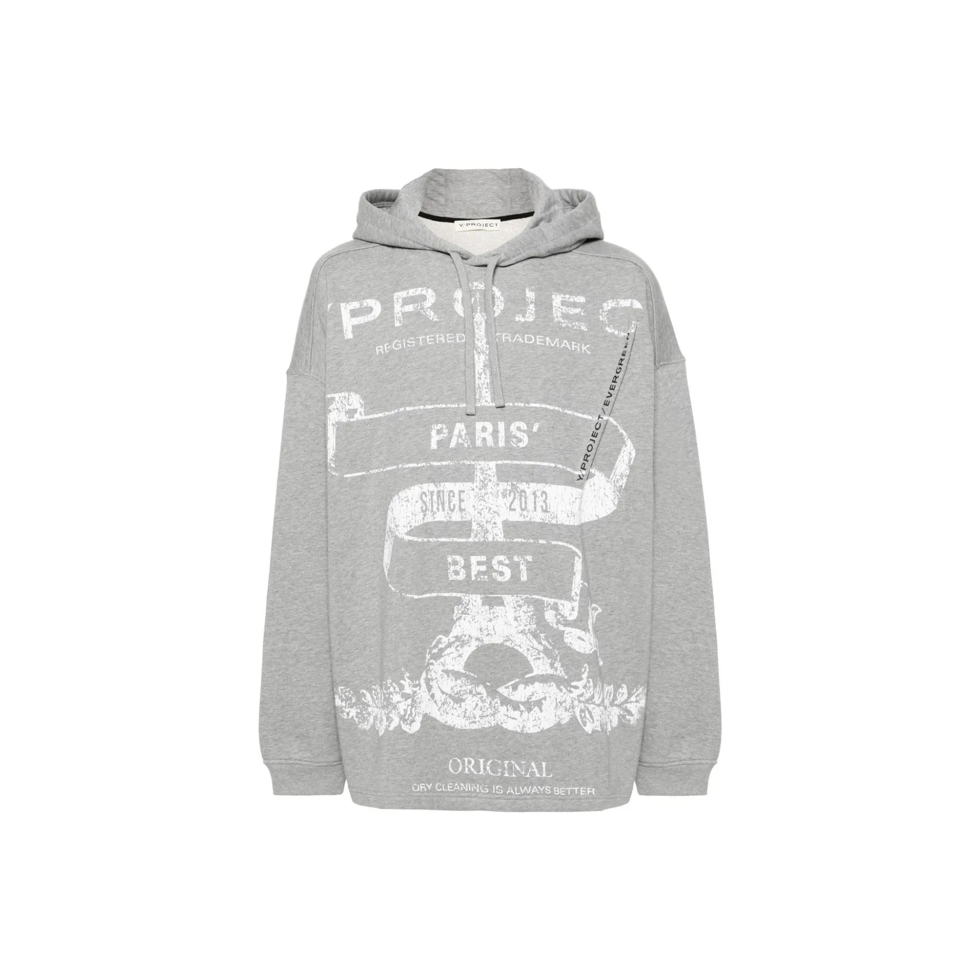 Y/Project Logo printed Mélange Hoodie