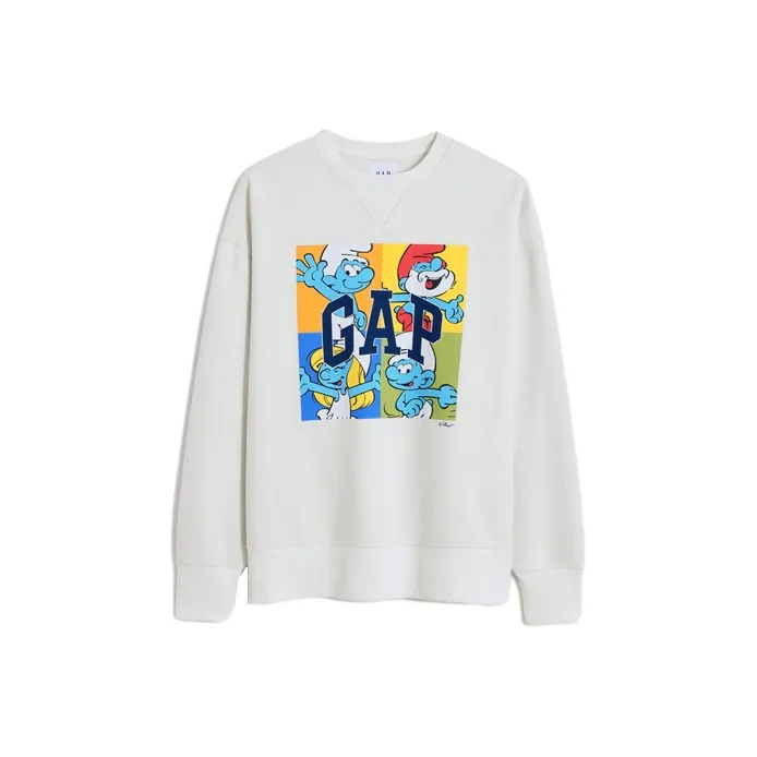 GAP Co-Brand Толстовка Унисекс Серый Белый