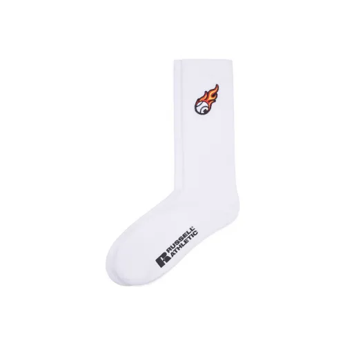 Russell Athletic Белые Мужские Носки до Икры MID