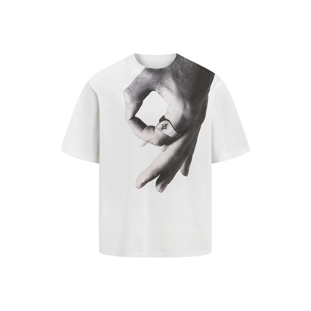 8FF Crew Neck Short Sleeved T Shirts Unisex Klim White