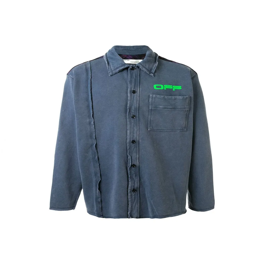 OFF WHITE SS20 Shirt Men's Denim Blue