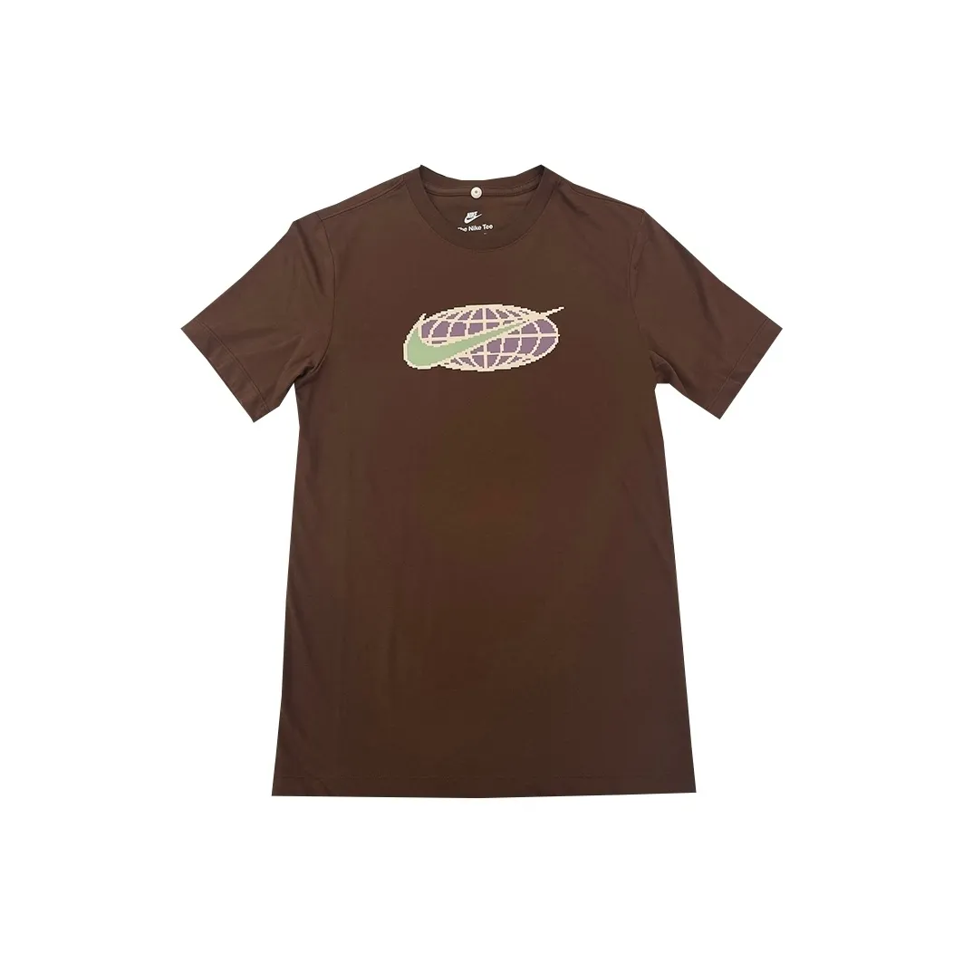 Nike T Shirts Men's Brown