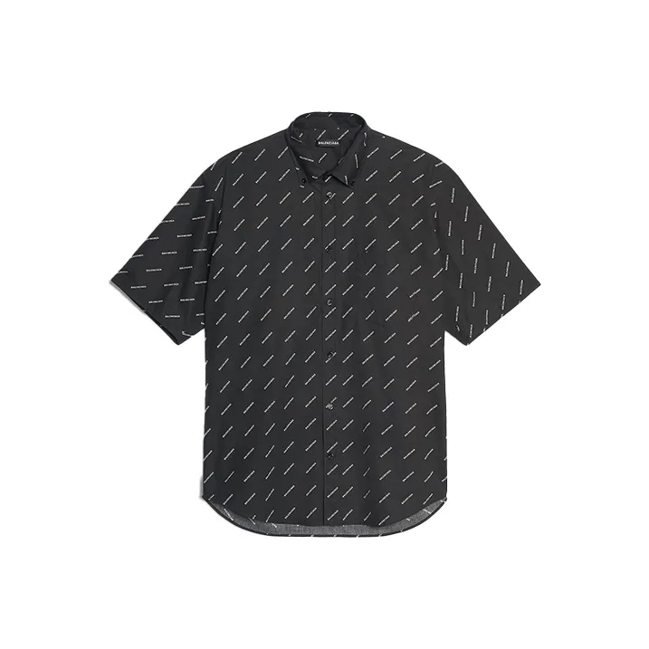 Balenciaga Мужские Черные Рубашки