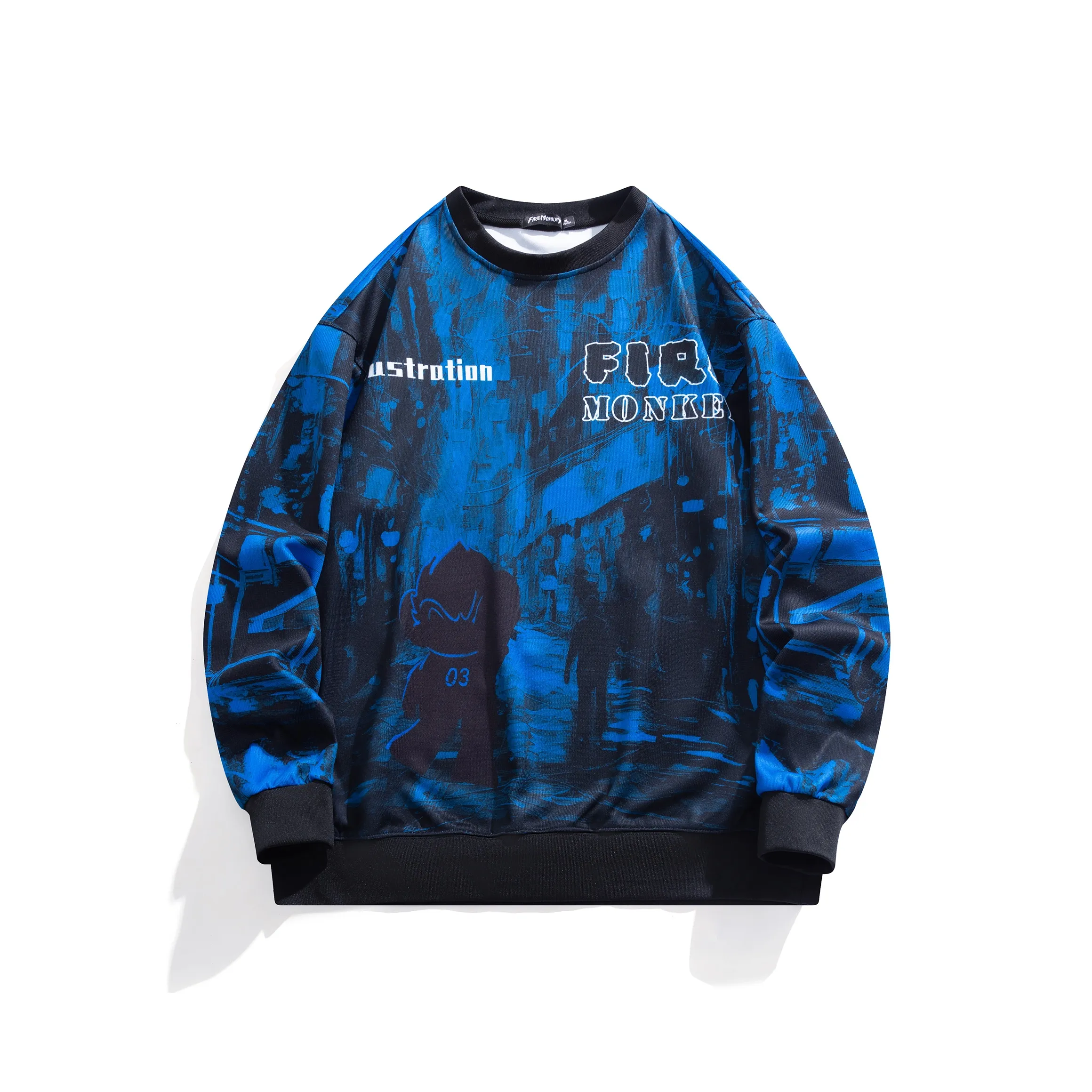 FireMonkey Чёрно-синий Унисекс Свитшоты