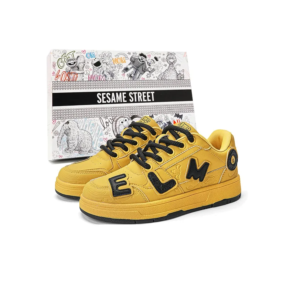 SESAME STREET Mid Top Stylish Skateboarding Shoes Unisex Box