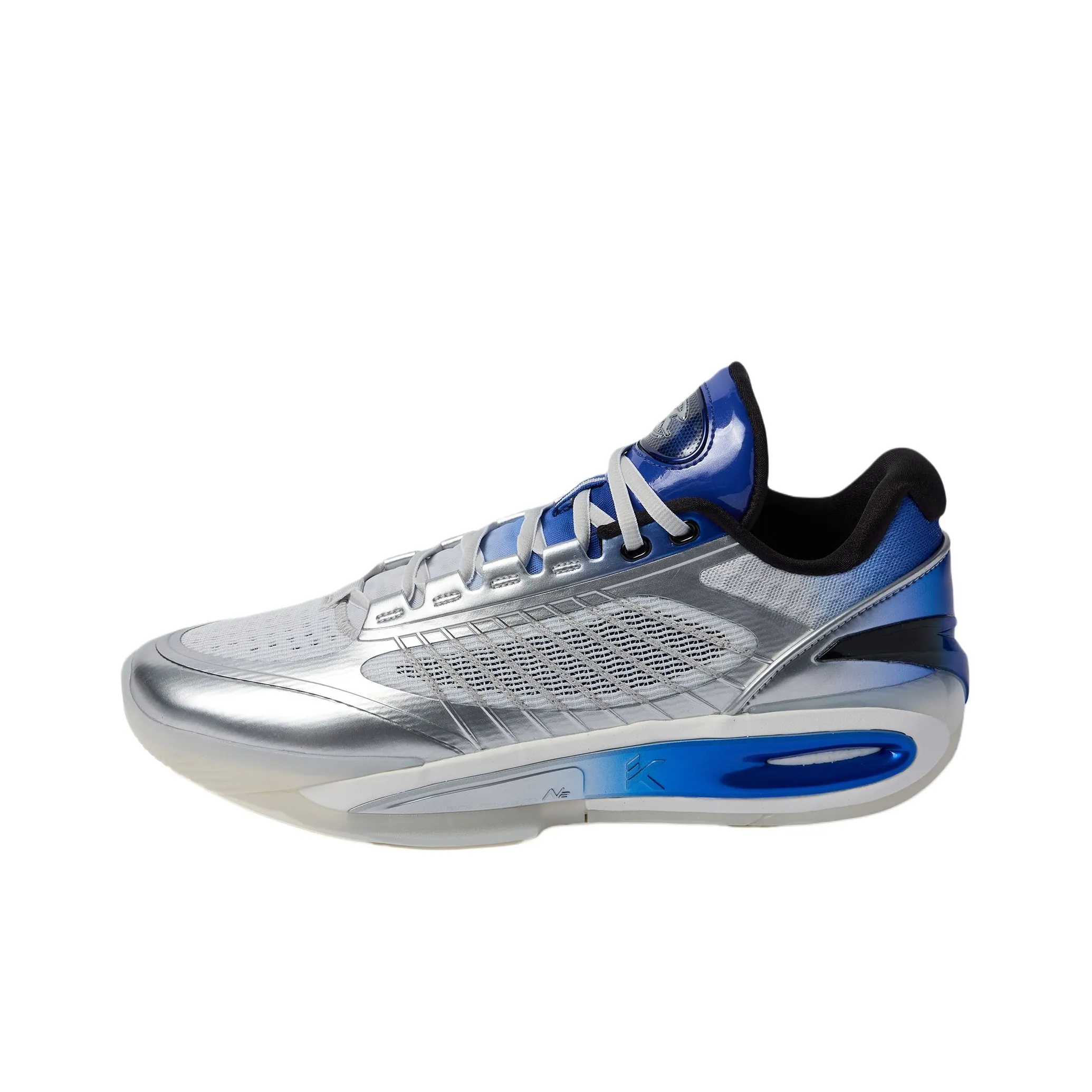 ANTA KT10 Баскетбольные кроссовки Low Топ Серый Серебряный Синий Мужской