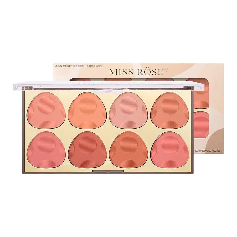 MISS ROSE 8 COLORS Румяна Длинное Срок хранения Легко смешивается Контуринг Без эффекта "каки" Нет TRANSFER