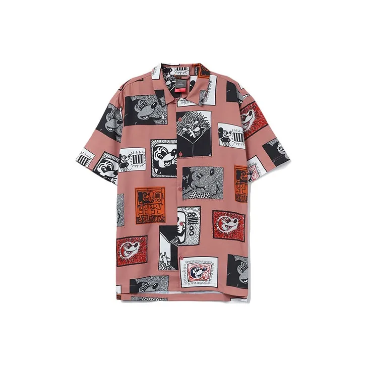 Disney X LINING Sports Life Collection Shirts Men's Dirty Pink Red