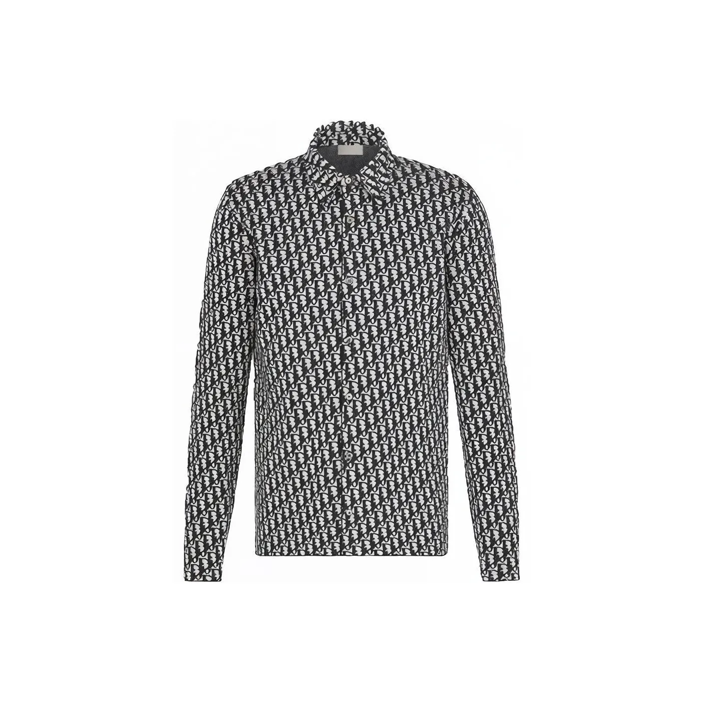 DIOR Shirt Men's Beige Marine Blue