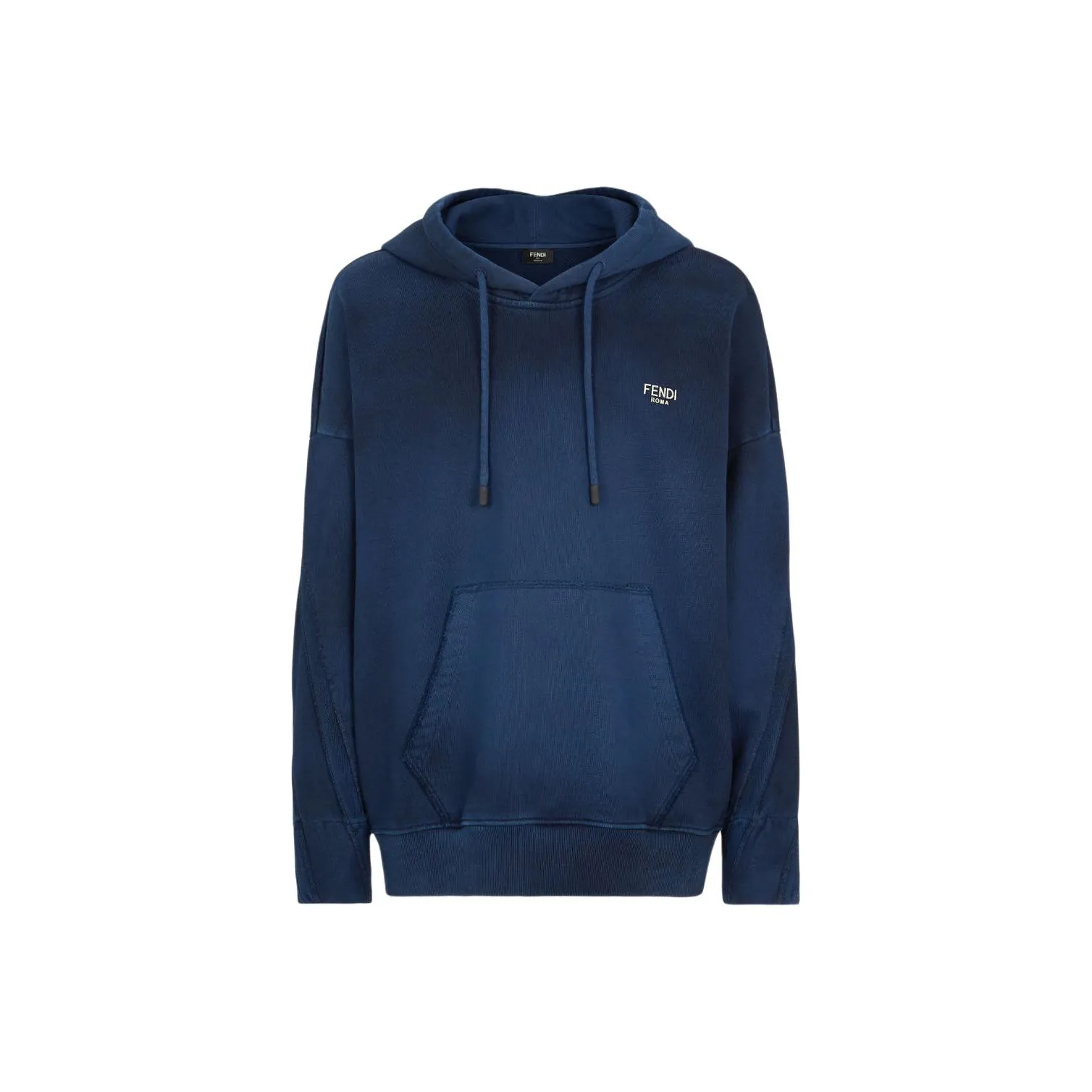 FENDI Logo Lettering Drawstring Hoodie