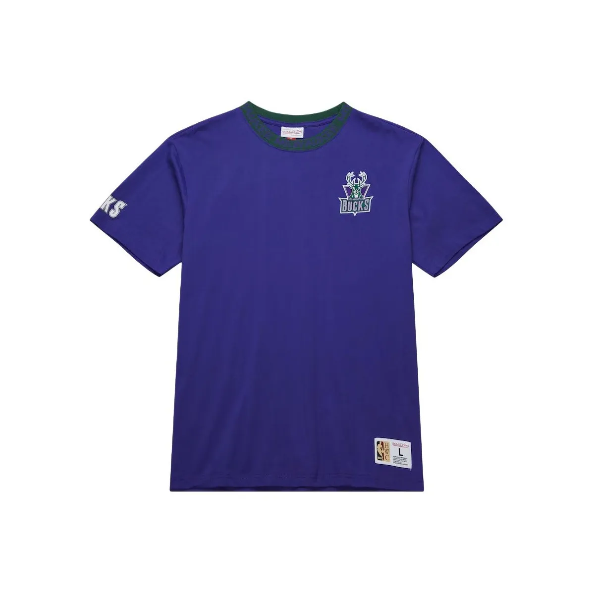 MITCHELL NESS X NBA Milwaukee Bucks Футболка Мужская Темно-синяя