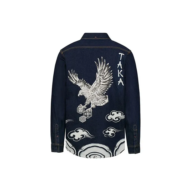 EVISU Shirts Men's Denim Blue
