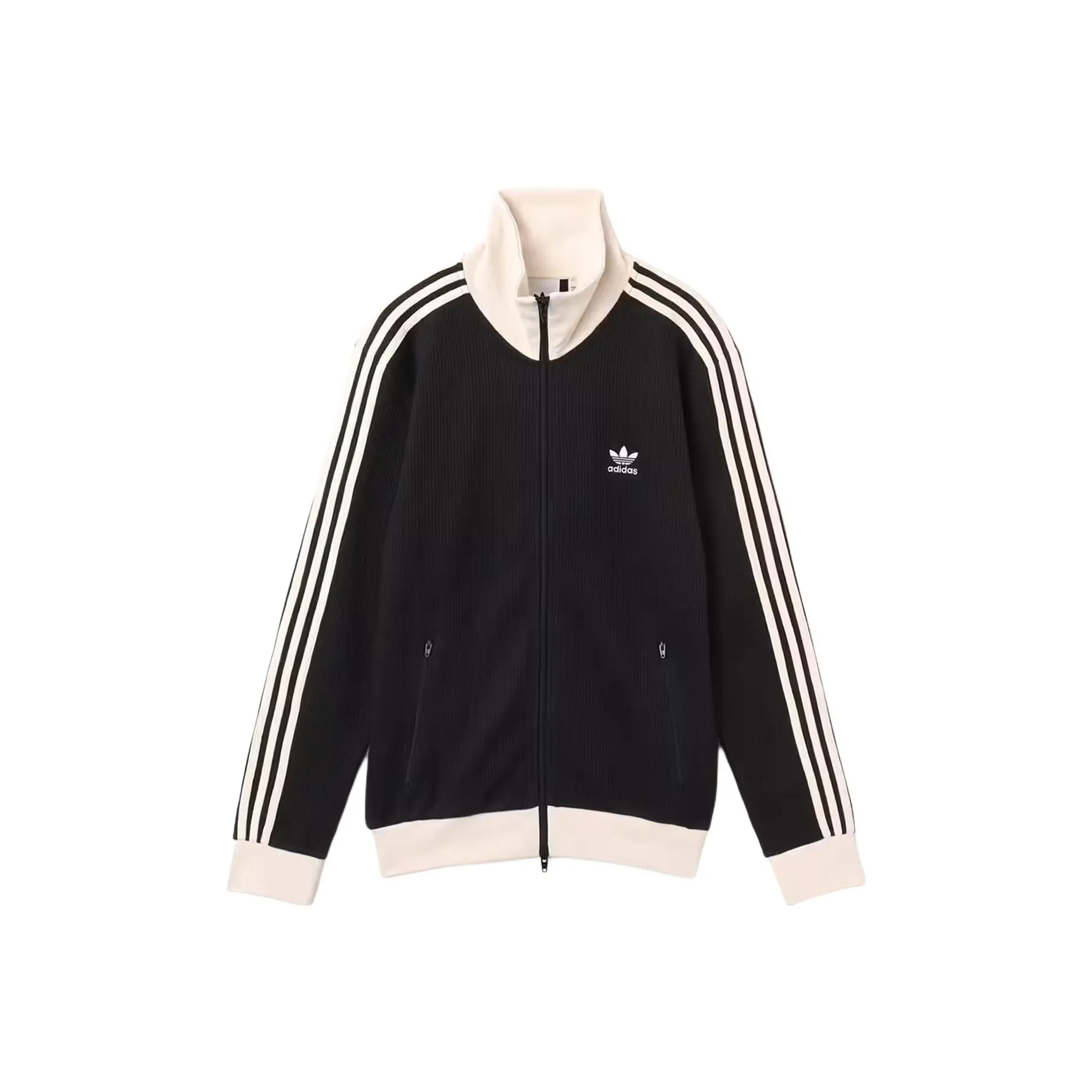 Adidas Originals Топ SS25 Waffle Баскетбол Track Куртка Unisex Черный