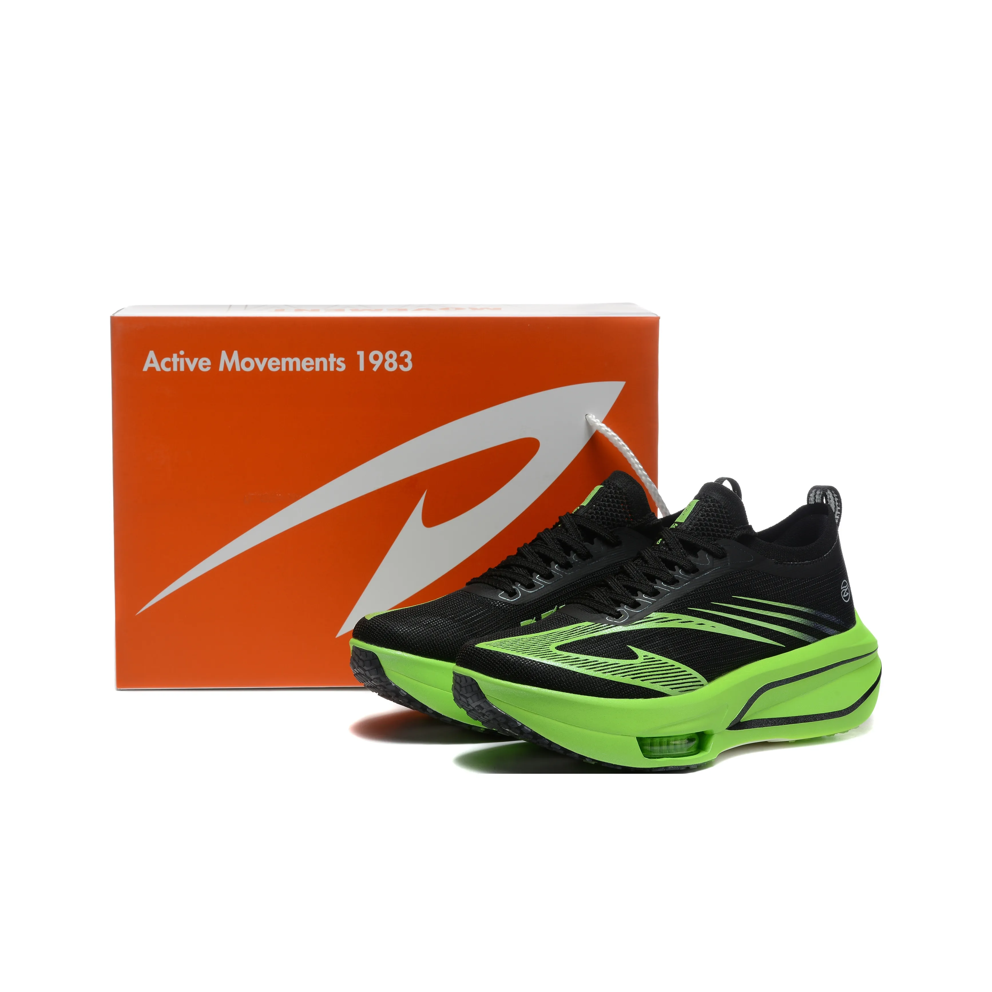 DEERWAY Беговые кроссовки Унисекс Белый Синий и Оранжевый