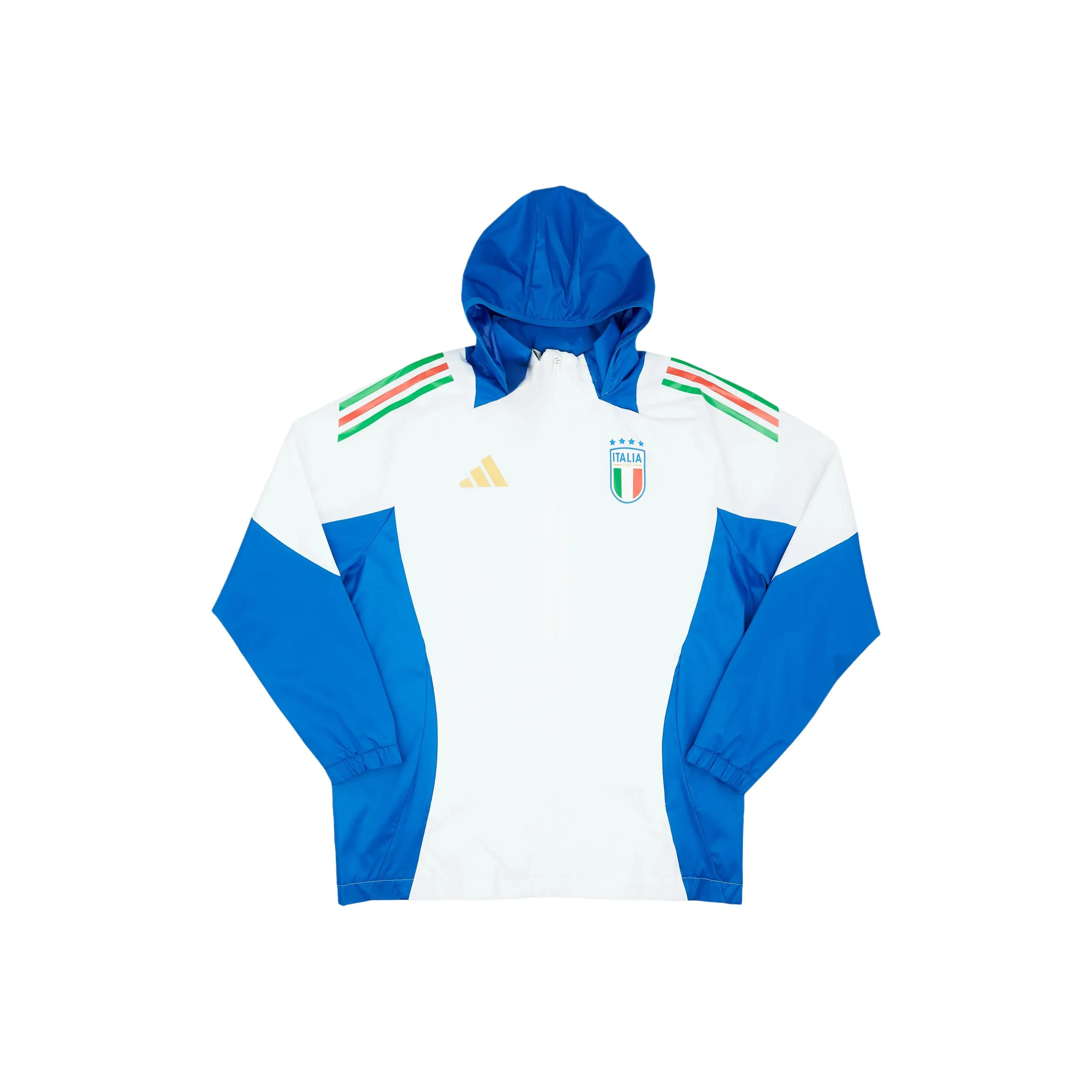 Adidas Italy Куртка Мужская Белый Синий